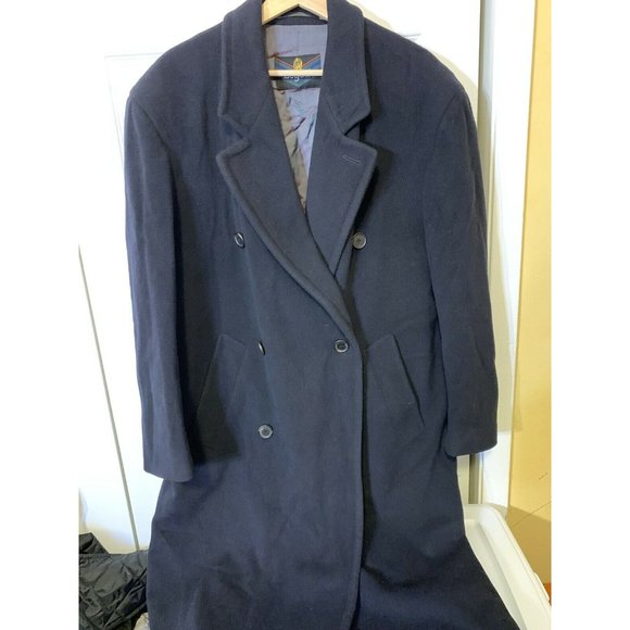 BUGATTI Wool Overcoat Men’s Sz M German Sz 24 Black - Picture 7 of 10